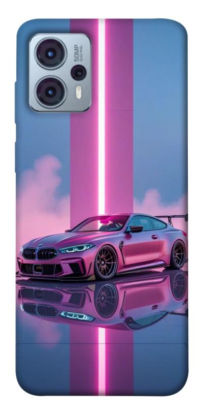Чехол itsPrint Pink neon car для Motorola Moto G23, авто, купить оптом с доставкой