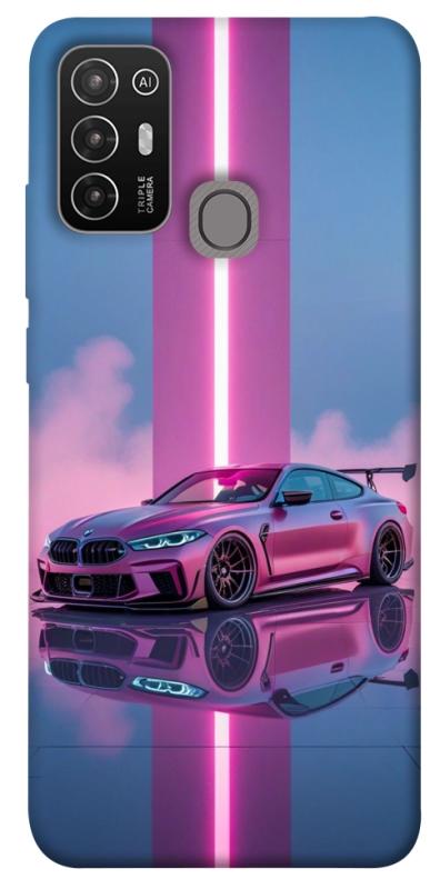 Чехол itsPrint Pink neon car для ZTE Blade A52, авто, купить оптом с доставкой
