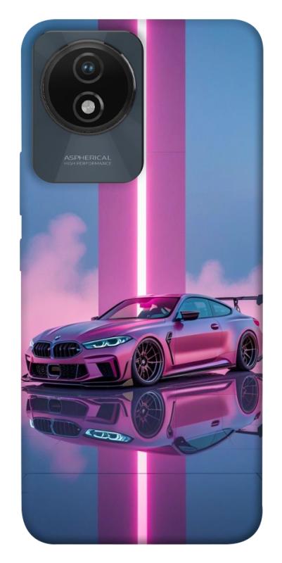 Чехол itsPrint Pink neon car для Vivo Y02, авто, купить оптом с доставкой