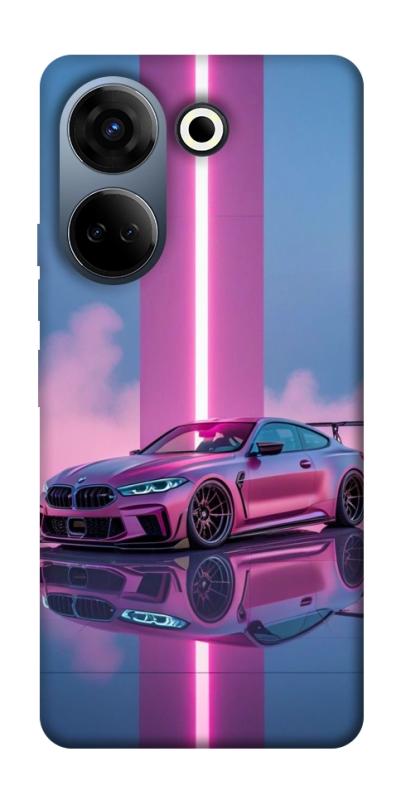 Чехол itsPrint Pink neon car для TECNO Camon 20 Pro (CK7n), авто, купить оптом с доставкой