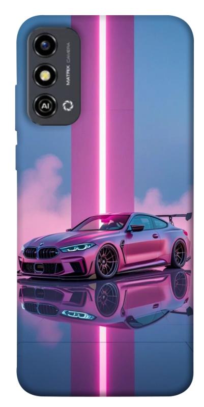 Чохол itsPrint Pink neon car для ZTE Blade A53, авто, купити оптом з доставкою