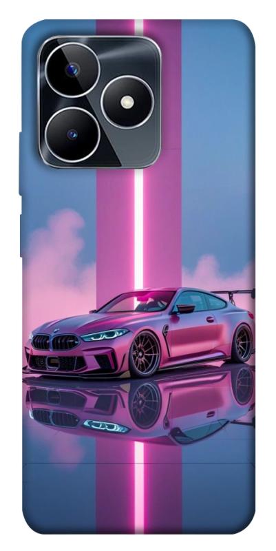 Чехол itsPrint Pink neon car для Realme C53, авто, купить оптом с доставкой