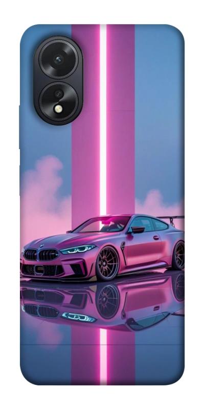 Чехол itsPrint Pink neon car для Oppo A38, авто, купить оптом с доставкой