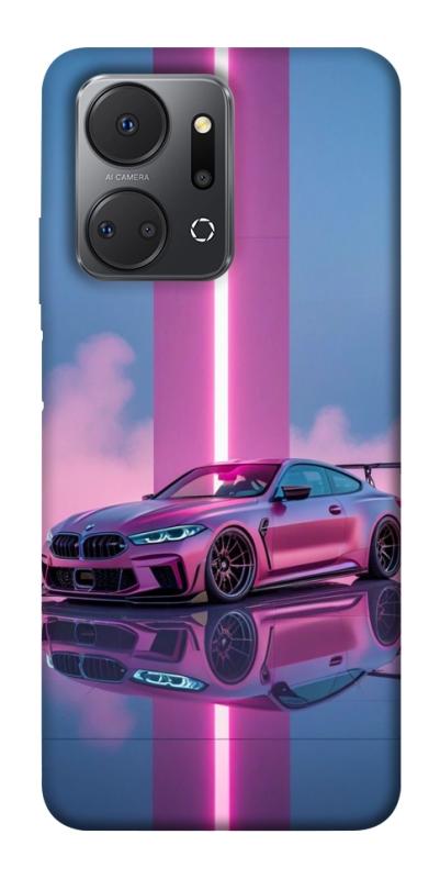Чехол itsPrint Pink neon car для Huawei Honor X7a, авто, купить оптом с доставкой