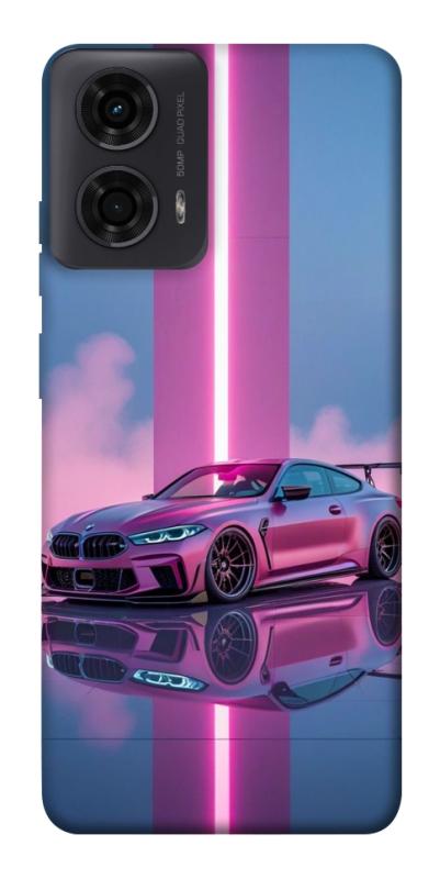 Чехол itsPrint Pink neon car для Motorola Moto G24, авто, купить оптом с доставкой