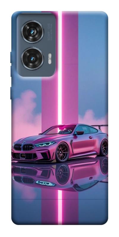 Чехол itsPrint Pink neon car для Motorola Edge 50 Fusion, авто, купить оптом с доставкой