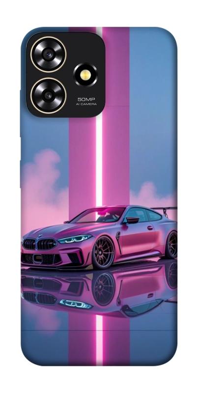 Чехол itsPrint Pink neon car для ZTE Blade A73 4G, авто, купить оптом с доставкой