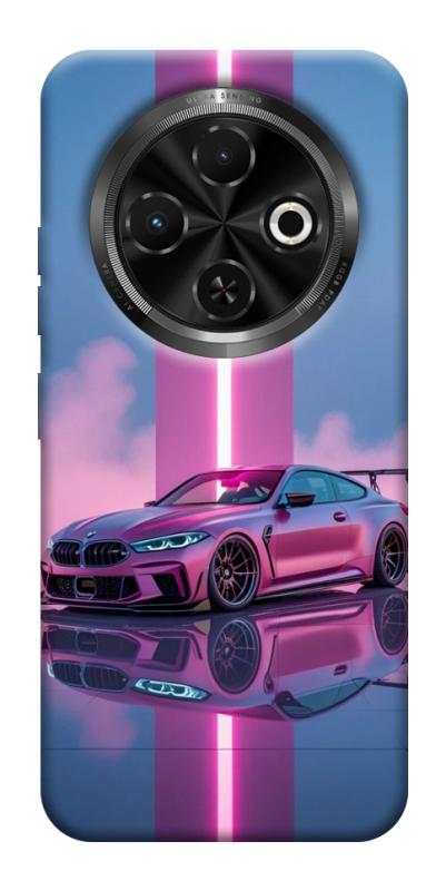 Чехол itsPrint Pink neon car для TECNO Spark 30C, авто, купить оптом с доставкой
