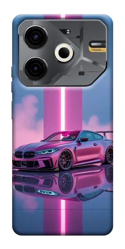Чохол itsPrint Pink neon car для TECNO Pova 6 Neo (LI6), авто, купити оптом з доставкою
