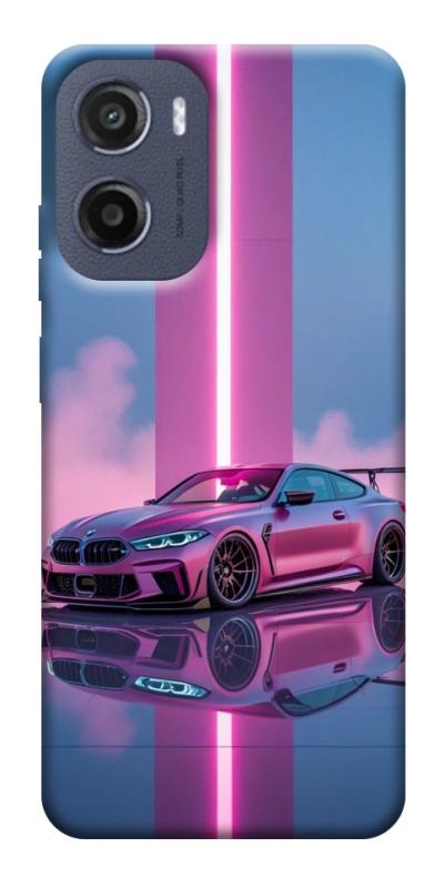 Чехол itsPrint Pink neon car для Motorola Moto G05, авто, купить оптом с доставкой