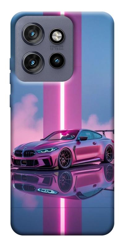 Чехол itsPrint Pink neon car для Motorola Edge 50 Neo, авто, купить оптом с доставкой