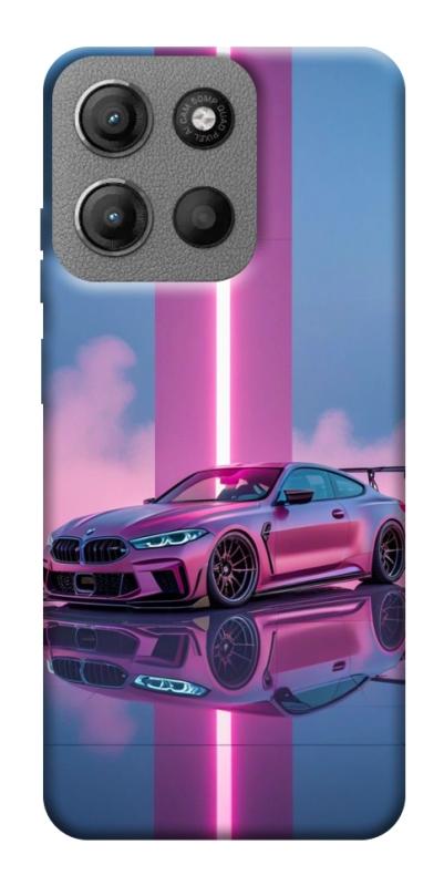 Чехол itsPrint Pink neon car для Motorola Moto G15 4G, авто, купить оптом с доставкой