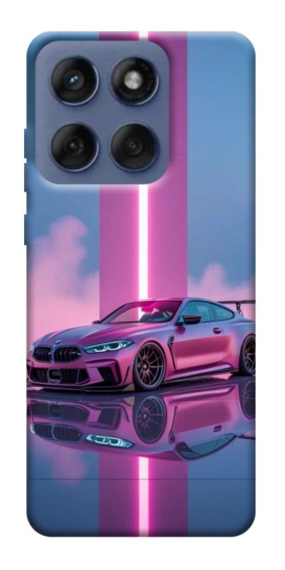 Чехол itsPrint Pink neon car для Motorola Edge 60 Fusion, авто, купить оптом с доставкой