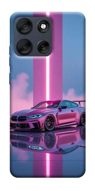Чехол itsPrint Pink neon car для Motorola Moto G56 5G, авто, купить оптом с доставкой