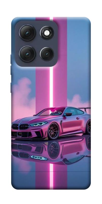 Чехол itsPrint Pink neon car для Motorola Moto G86 Power, авто, купить оптом с доставкой