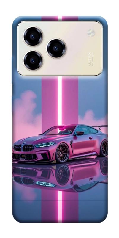 Чехол itsPrint Pink neon car для ZTE Blade A76, авто, купить оптом с доставкой