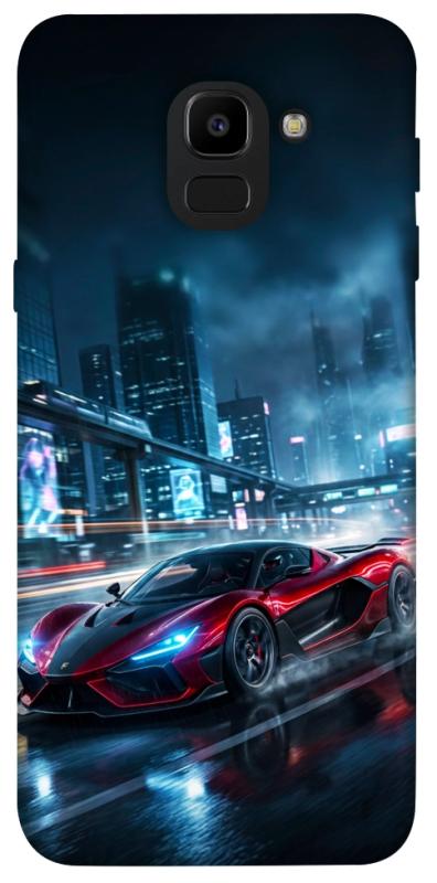 Чехол itsPrint Red sport car для Samsung J600F Galaxy J6 (2018), авто, купить оптом с доставкой