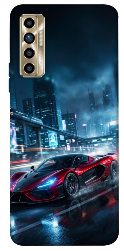 Чохол itsPrint Red sport car для TECNO Camon 17P, авто, купити оптом з доставкою