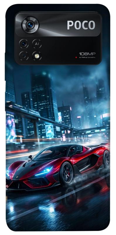Чехол itsPrint Red sport car для Xiaomi Poco X4 Pro 5G, авто, купить оптом с доставкой