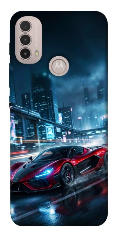Чехол itsPrint Red sport car для Motorola Moto E40, авто, купить оптом с доставкой