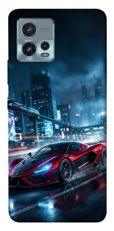 Чехол itsPrint Red sport car для Motorola Moto G72, авто, купить оптом с доставкой