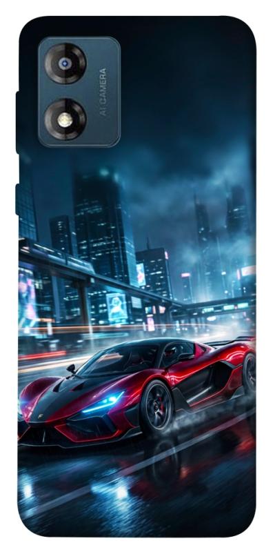 Чехол itsPrint Red sport car для Motorola Moto E13, авто, купить оптом с доставкой