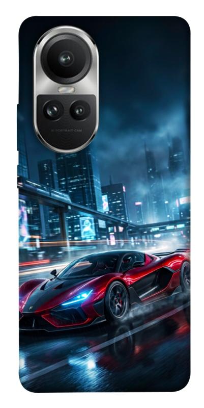 Чехол itsPrint Red sport car для Oppo Reno 10, авто, купить оптом с доставкой