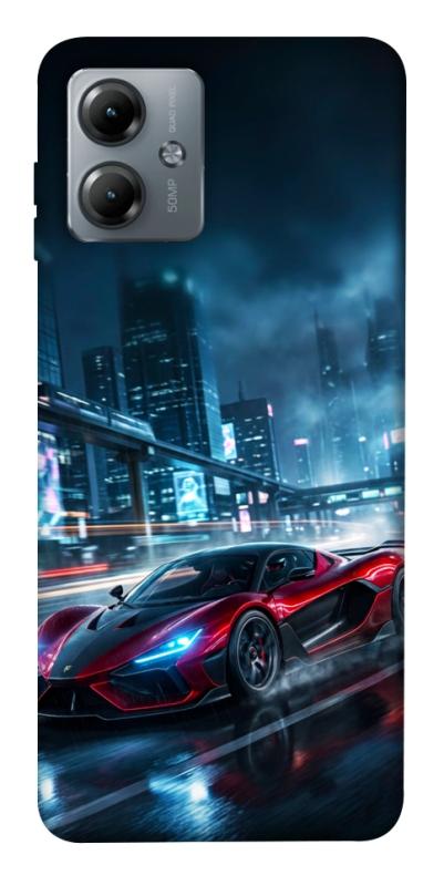 Чехол itsPrint Red sport car для Motorola Moto G14, авто, купить оптом с доставкой