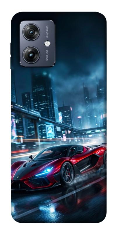 Чехол itsPrint Red sport car для Motorola Moto G54, авто, купить оптом с доставкой