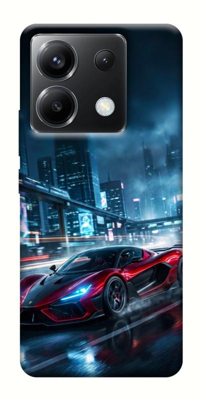 Чехол itsPrint Red sport car для Xiaomi Poco X6, авто, купить оптом с доставкой