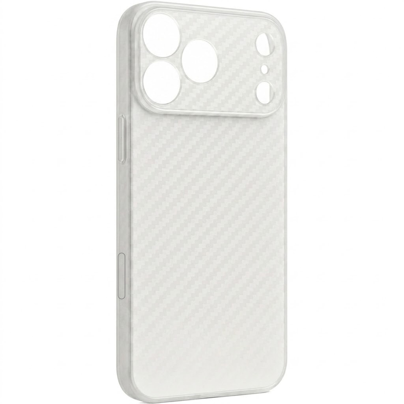 Чехол Getman Carbon Ultra Slim для Apple iPhone 17 Pro / 18 Pro (6.3"), White, купить оптом с доставкой