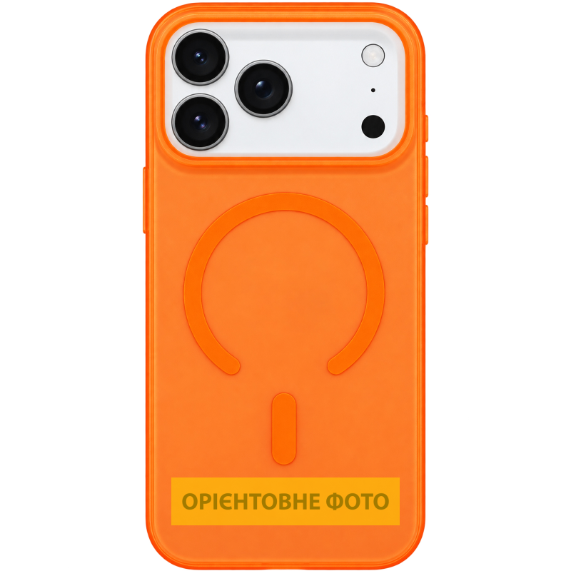 Чехол PC Matte Color with Magnetic Fit для Apple iPhone 15 Pro Max (6.7"), Orange, купить оптом с доставкой