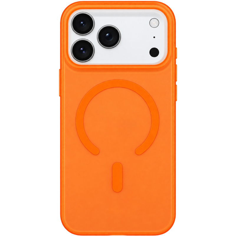 Чехол PC Matte Color with Magnetic Fit для Apple iPhone 17 Pro Max / 18 Pro Max (6.9"), Orange, купить оптом с доставкой