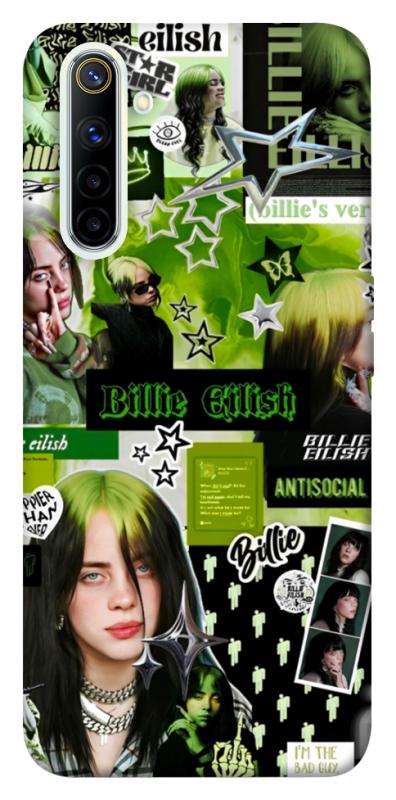 Чехол itsPrint Eilish green для Realme 6, музыка, купить оптом с доставкой