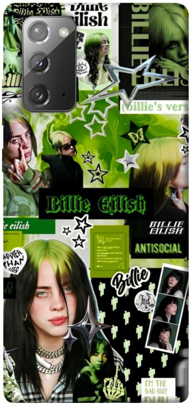 Чохол itsPrint Eilish green для Samsung Galaxy Note 20, музика, купити оптом з доставкою