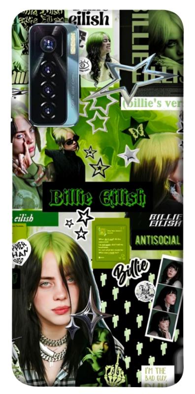 Чохол itsPrint Eilish green для TECNO Camon 17 Pro, музика, купити оптом з доставкою