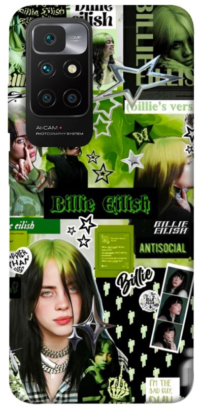Чохол itsPrint Eilish green для Xiaomi Redmi 10, музика, купити оптом з доставкою