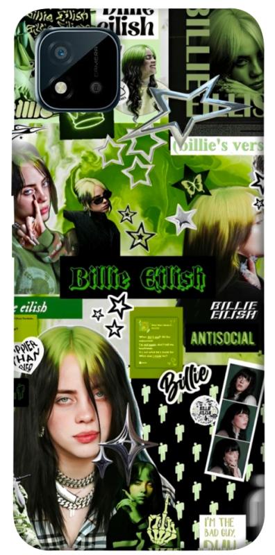 Чохол itsPrint Eilish green для Realme C11 (2021), музика, купити оптом з доставкою