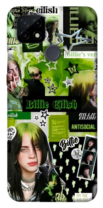 Чохол itsPrint Eilish green для Realme C21, музика, купити оптом з доставкою