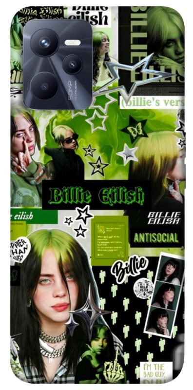 Чохол itsPrint Eilish green для Realme C35, музика, купити оптом з доставкою