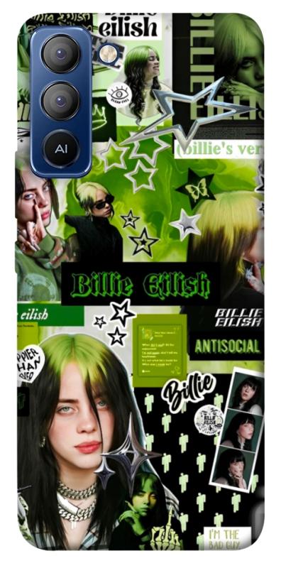 Чохол itsPrint Eilish green для TECNO Pop 5 LTE, музика, купити оптом з доставкою