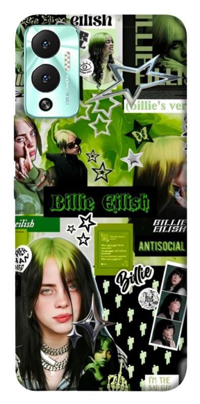 Чохол itsPrint Eilish green для Infinix Hot 12 Play, музика, купити оптом з доставкою