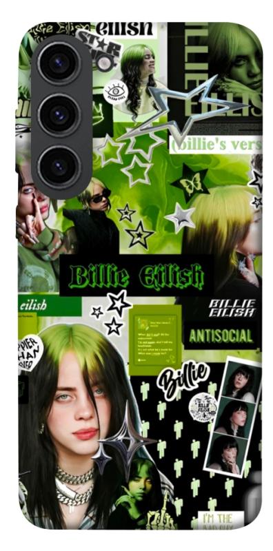 Чехол itsPrint Eilish green для Samsung Galaxy S23, музыка, купить оптом с доставкой