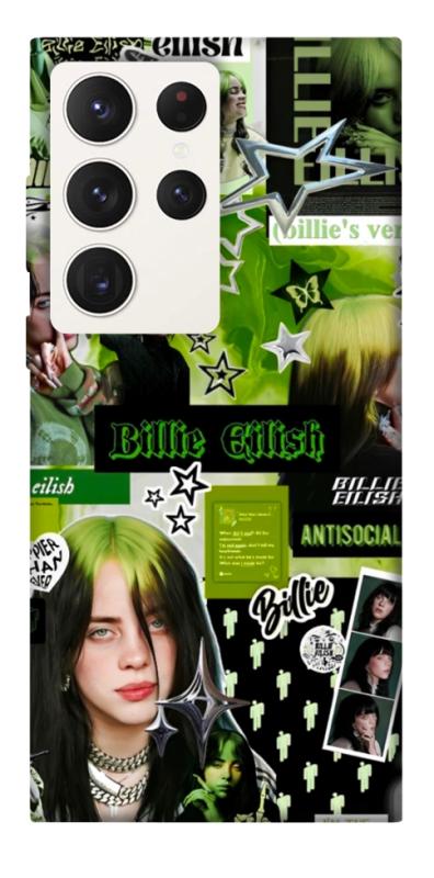 Чехол itsPrint Eilish green для Samsung Galaxy S23 Ultra, музыка, купить оптом с доставкой