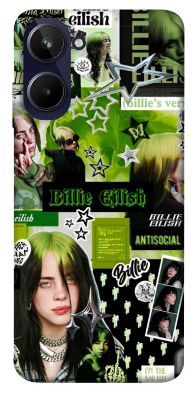 Чехол itsPrint Eilish green для Realme 10 4G, музыка, купить оптом с доставкой