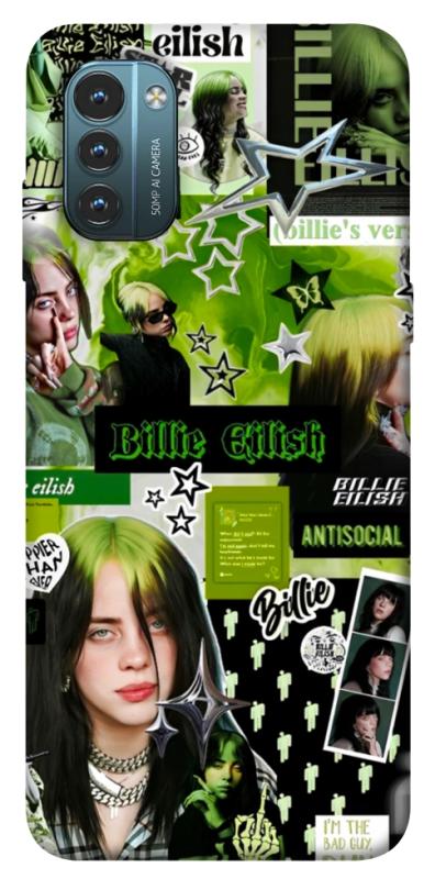 Чохол itsPrint Eilish green для Nokia G21, музика, купити оптом з доставкою