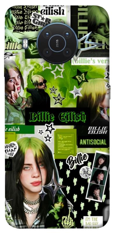 Чохол itsPrint Eilish green для Nokia X10 / X20, музика, купити оптом з доставкою