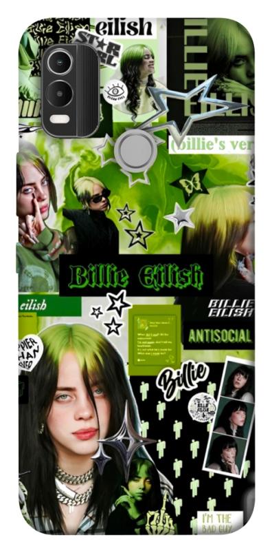 Чохол itsPrint Eilish green для Nokia C21 Plus, музика, купити оптом з доставкою