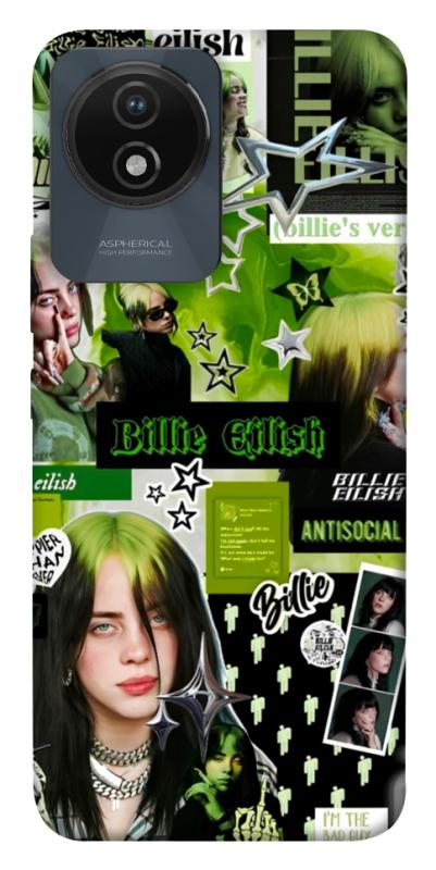 Чохол itsPrint Eilish green для Vivo Y02, музика, купити оптом з доставкою
