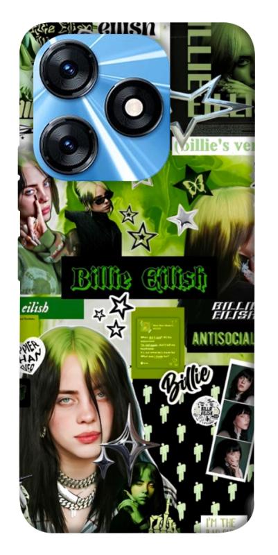 Чохол itsPrint Eilish green для TECNO Spark 10 Pro, музика, купити оптом з доставкою